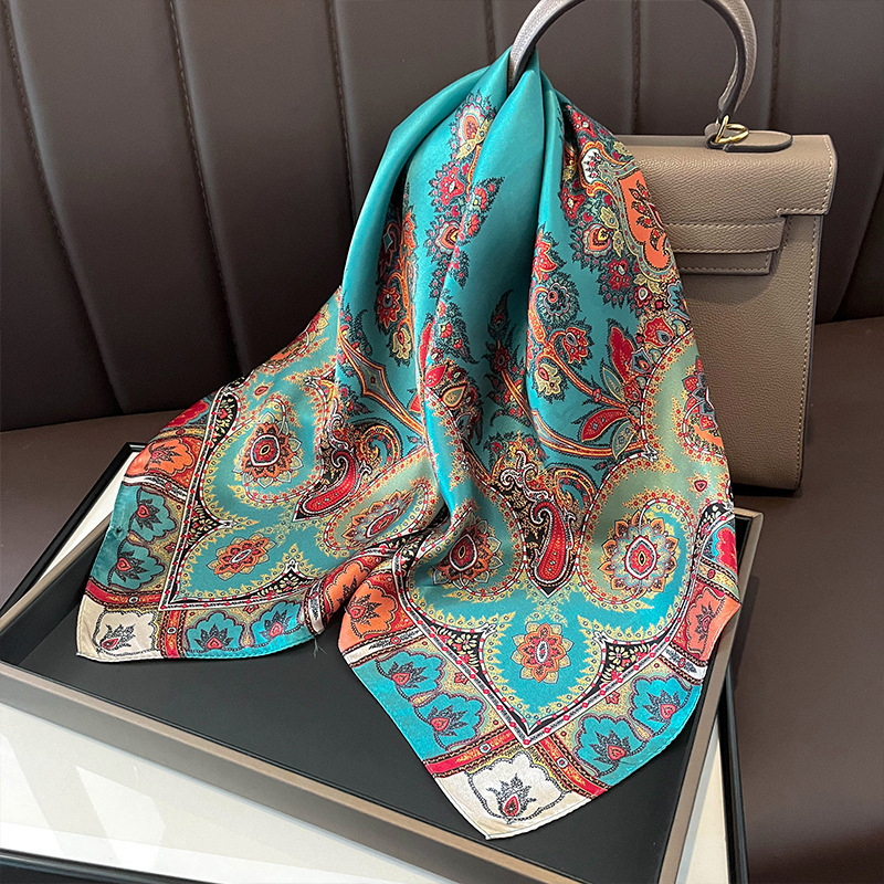 100% Real Silk Square Scarf Wo - Luxury Skincare Headband review and price