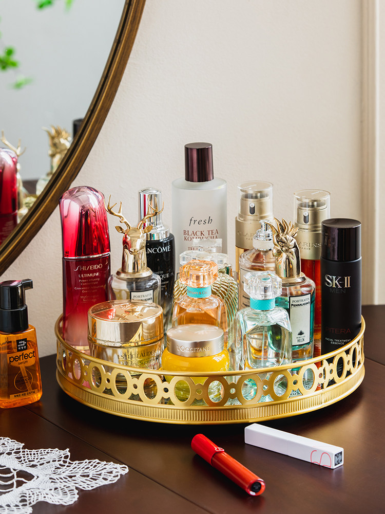 Light luxury mirror brass rota - High Luxury Skincare review and price